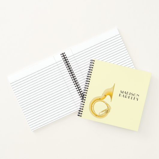 ソサフォンマーチングバンドミュージック先生ミュージシャン ノートブック (内部)