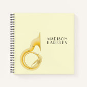 ソサフォンマーチングバンドミュージック先生ミュージシャン ノートブック (正面)