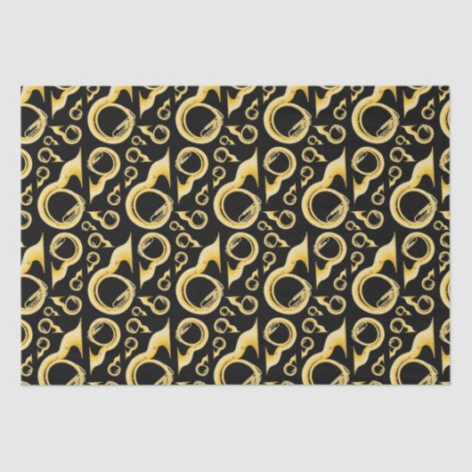 ソサフォンマーチングバンドミュージック先生ミュージシャン 薄葉紙 (正面)