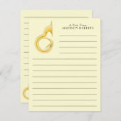 ソサフォンマーチングバンド音楽先生ミュージシャン サンキューカード (正面/裏面)