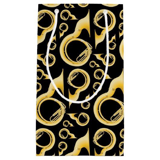 ソサフォンマーチングバンド音楽先生ミュージシャン スモールペーパーバッグ (正面)