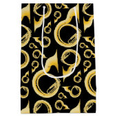 ソサフォンマーチングバンド音楽先生ミュージシャン ミディアムペーパーバッグ (裏面)