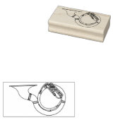 ソサフォンマーチングバンド音楽先生ミュージシャン ラバースタンプ (押印)