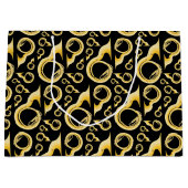 ソサフォンマーチングバンド音楽先生ミュージシャン ラージペーパーバッグ (正面)