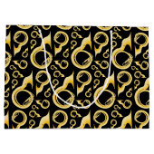 ソサフォンマーチングバンド音楽先生ミュージシャン ラージペーパーバッグ (裏面)