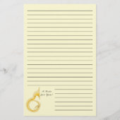 ソサフォンマーチングバンド音楽先生ミュージシャン 便箋 (裏面)