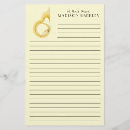 ソサフォンマーチングバンド音楽先生ミュージシャン 便箋