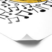 ソサフォンミュージカルノートブラスミュージシャン フォトプリント            (角)