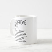 ソサフォン奏者 コーヒーマグカップ (正面左)