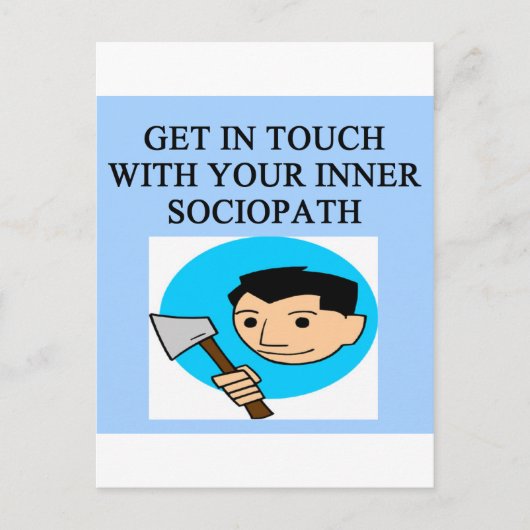 ソシオパス ポストカード (正面)