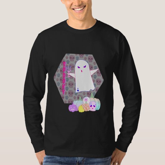 ソシーズすごいン不気味パステルゴシック幽霊 Tシャツ (正面)