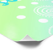 ソスウィートソスモールパステルレインボー子供部屋プリント ポスター (コーナー)