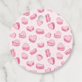 ソスウィートピンクハートブライダルシャワーメッセージカード フェイバータグ (裏面)