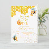 ソススイートツーワンビー誕生日招待状 招待状 (スタンド正面)