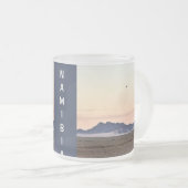 ソススブレイ上空の熱気球 フロストグラスマグカップ (正面右)