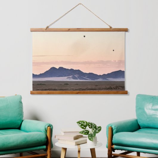 ソススブレイ上空の熱気球 吊り下げ型タペストリー (リビング)