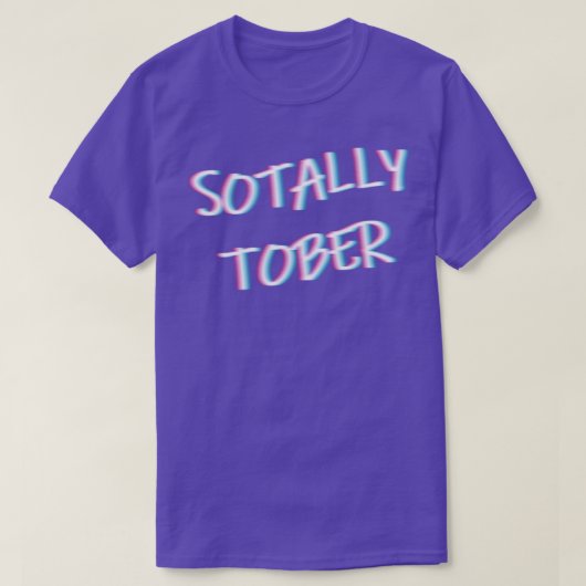 ソタリーぼやけトバーの二重ビジョン飲みアルコ Tシャツ (デザイン正面)