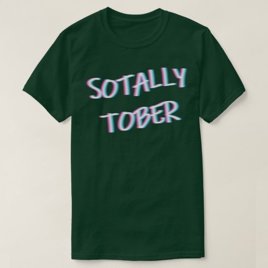 ソタリーぼやけトバーの二重ビジョン飲みアルコ Tシャツ (デザイン正面)