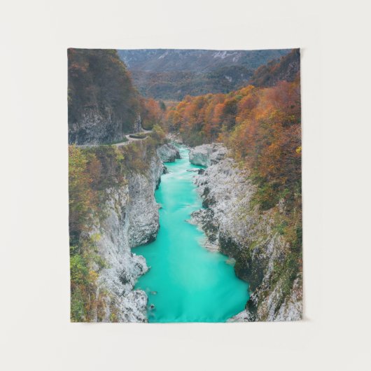 ソチャ素晴らしナポレン川橋、スロベニア タペストリー (正面)