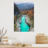 ソチャ素晴らしナポレン川橋、スロベニア ポスター (キッチン)