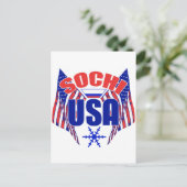 ソチUSAスノーフレーク ポストカード (スタンド正面)