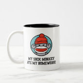 ソッおもしろいク猿 ツートーンマグカップ (左)