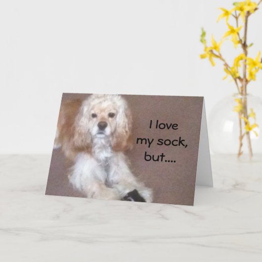 ソックよりもUを愛する誕生日 カード (黄色い花)