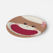 ソックサルスマイル(女の子) ペーパープレート (アングル)