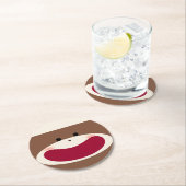 ソックサルスマイル（少年） ラウンドペーパーコースター (インサイチュ)