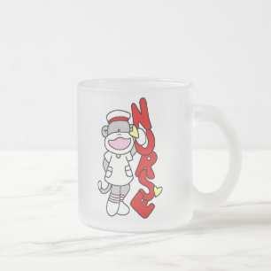 ソックサルナースTシャツとギフト フロストグラスマグカップ