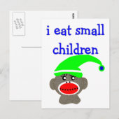 ソックサル「食べ小さな子ども」 ポストカード (正面/裏面)