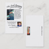 ソックスのおばあさんの名刺 名刺 (正面/裏面)