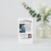 ソックスのおばあさんの名刺 名刺 (スタンド正面)