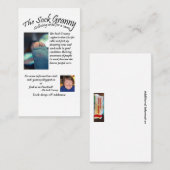 ソックスのおばあさんの名刺 名刺 (正面/裏面)