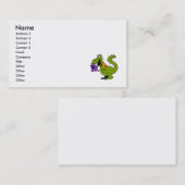 ソックスのパペットが付いている間抜けなドラゴン 名刺 (正面/裏面)