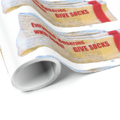 ソックスの包装紙を与えて下さい ラッピングペーパー (ロールコーナー)