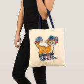 ソックスの子猫のトート トートバッグ (正面(商品))