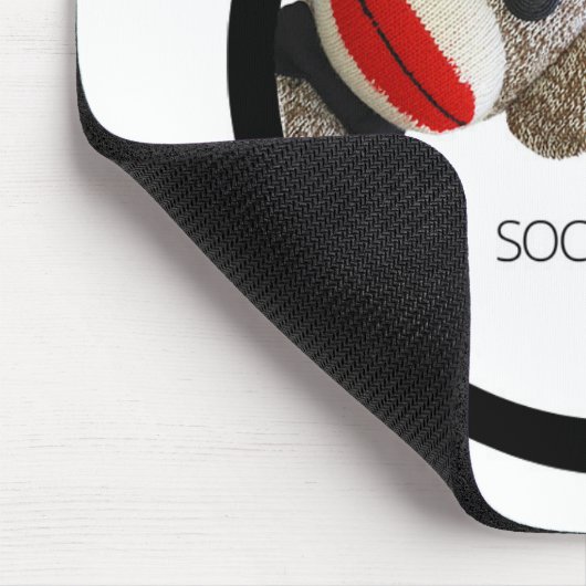 ソックスのMonkeeのセラピーのバナナのマウスパッド マウスパッド (コーナー)