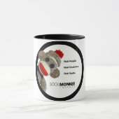 ソックスのMonkeeのセラピー-実質のソックスのマグ マグカップ (中央)