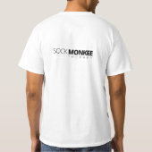 ソックスのMonkeeのセラピー-実質のソックスのTシャツ Tシャツ (裏面)