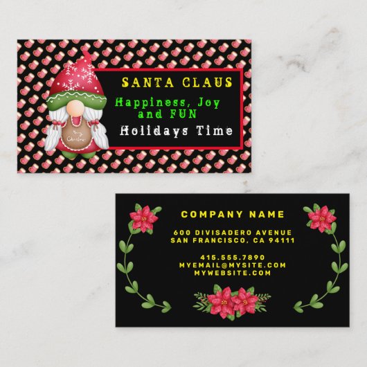 ソックスカスタマイズ格言カラーと文字 名刺 (正面/裏面)