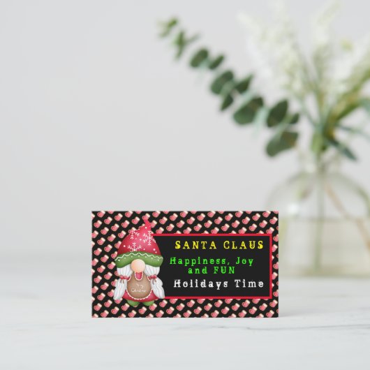 ソックスカスタマイズ格言カラーと文字 名刺 (スタンド正面)