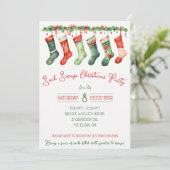 ソックスワップクリスマスパーティー,ホリデーパーティー 招待状 (スタンド正面)