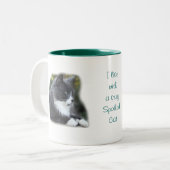 ソックス猫のマグはカスタマイズ ツートーンマグカップ (正面左)