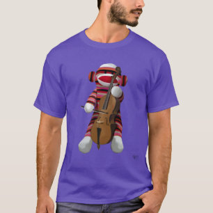 ソックス猿およびチェロ2 Tシャツ