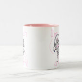 ソックス猿そのような女の子 ツートーンマグカップ (中央)