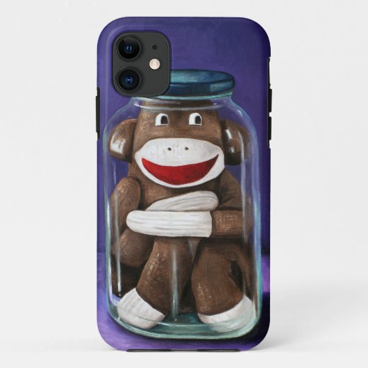 ソックス猿との幼年期の維持 Case-Mate iPhoneケース (裏面)
