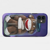 ソックス猿との幼年期の維持 Case-Mate iPhoneケース (裏面(横))