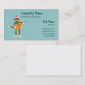 ソックス猿のアコースティックギター 名刺 (正面/裏面)