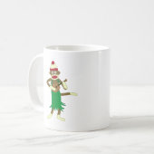 ソックス猿のウクレレ コーヒーマグカップ (正面左)